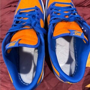 Nike Bright Orange and Royal Blue Sneakers